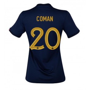Francja Kingsley Coman #20 Koszulka Podstawowych Kobiety MŚ 2022 Krótki Rękaw